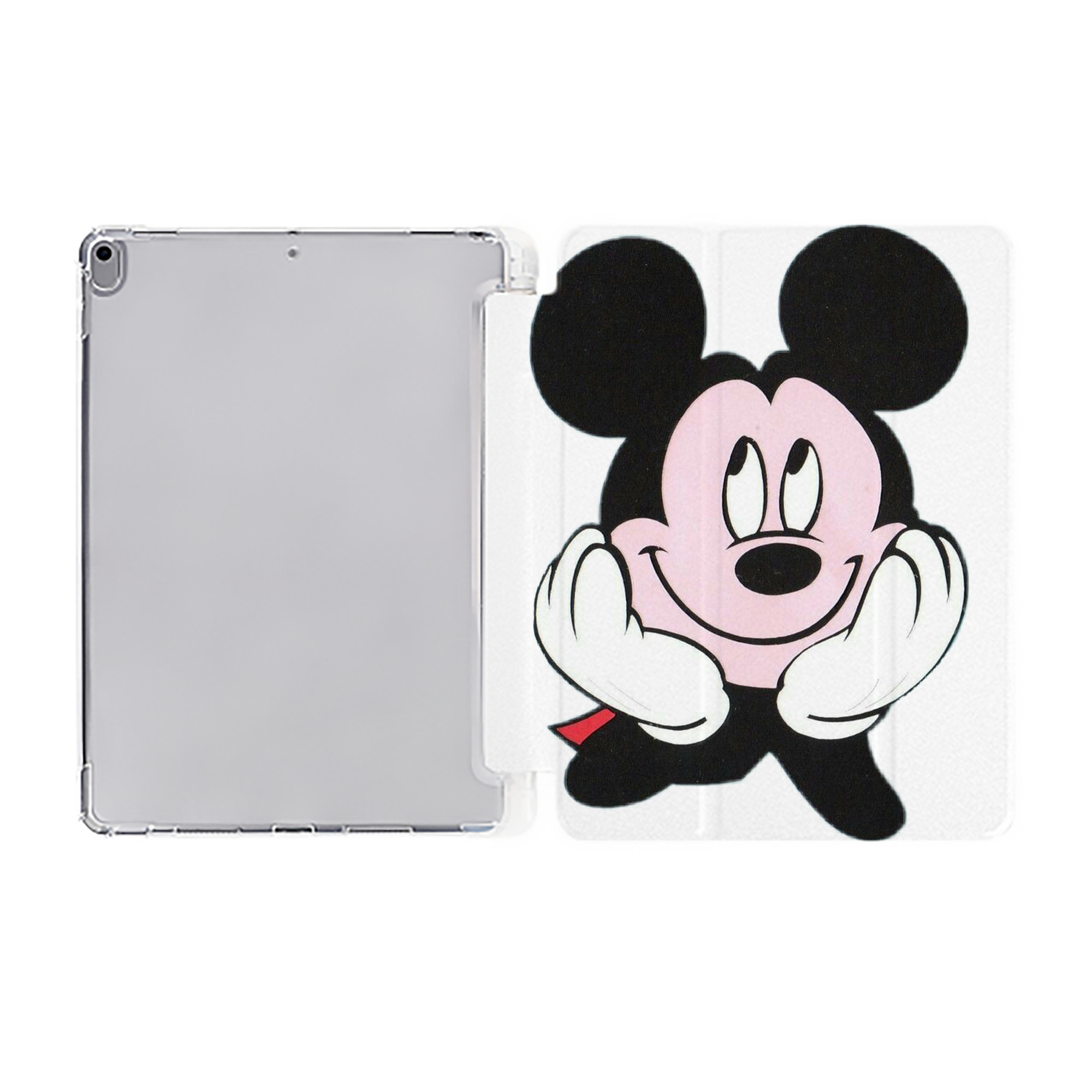 （画像用） ミッキーマウス Mickey Mouse IPad ケース ペン収納付き 三つ折りスタンド PUレザー×シリコン 対応機種9.5/10.5/10.9インチ